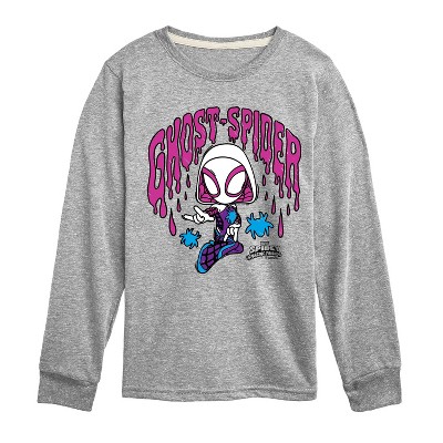 Boys' - Marvel - Spider-Man And His Amazing Friends Doodle Ghost Spider Long Sleeve Graphic T-Shirt