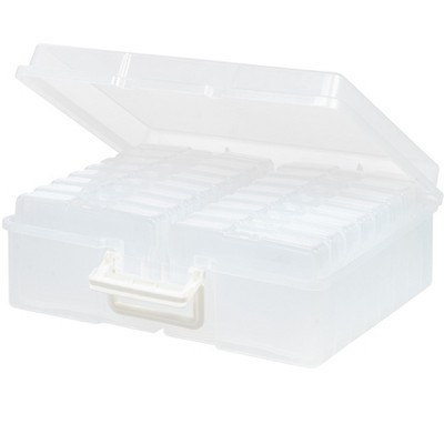 IRIS USA 4” x 6” Photo Storage Box with 16 Keeper Cases