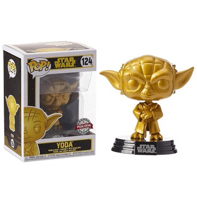 Funko POP Star Wars 4 Inch Vinyl Figure | Metallic Gold Yoda