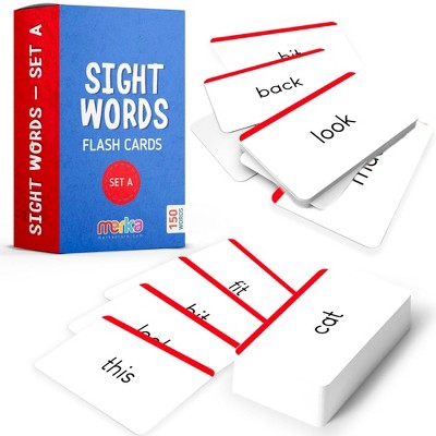 merka Sight Words Flash Cards, Learn to Read Reading Flash Cards for Kids