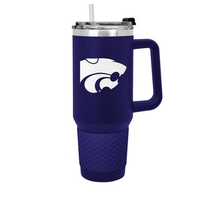 NCAA Kansas State Wildcats Colossus Travel Mug - 40oz: Stainless Steel, Silicone Grip