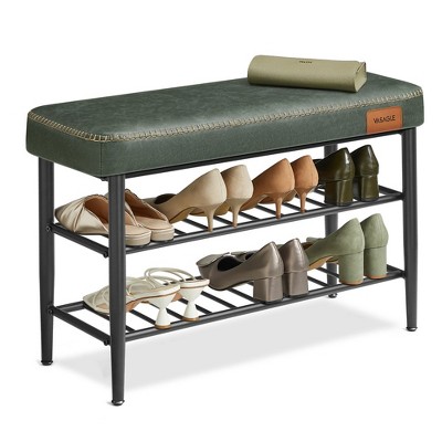VASAGLE EKHO Collection - Shoe Bench, Storage Bench, Shoe Rack Bench Entryway, Synthetic Leather with Stitching