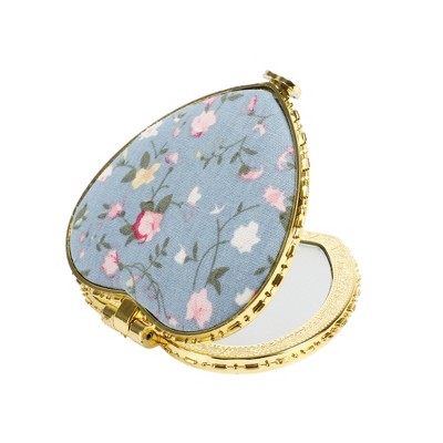 Unique Bargains Heart Shape Mini Mirror for Purse 1 Pc