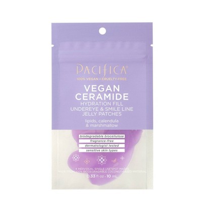 Pacifica Vegan Ceramide Hydration Fill Undereye & Smile Line Jelly Patches - 0.33 fl oz/4ct