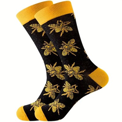 Shiny Bee Patterned Socks from the Sock Panda (Men's or Women's Sizes)