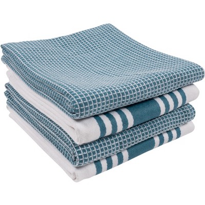 KAF Home Madison Set of 4 Absorbent, Durable and Soft Kitchen Towels |- 18" x 28"