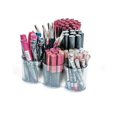 Azar Displays 6-Cup Cylinder Triangular Clear Acrylic Holder