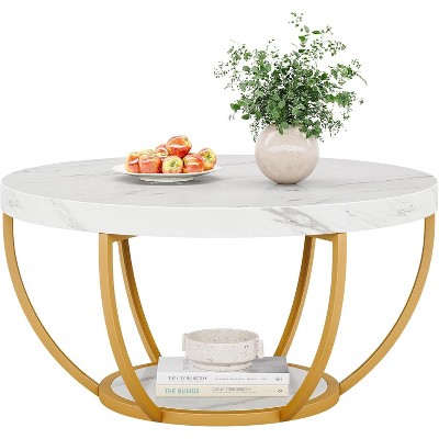 Tribesigns 31.69" Round Coffee Table