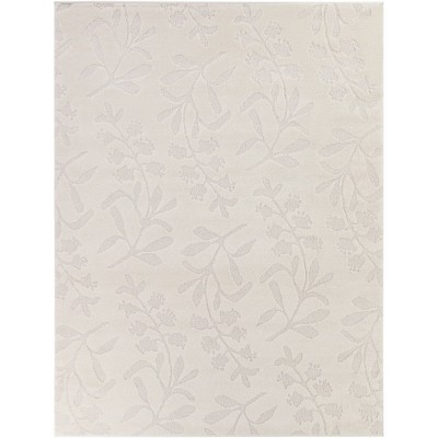 Balta Rugs Beckwith Floral High-Low Carved Pattern Area Rug Cream