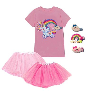 Mi Amore Gigi Unicorn Accessory Top and Skirt Set