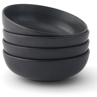 JoyJolt Mesa 4-Piece Stoneware Pasta Bowls Set – 30oz