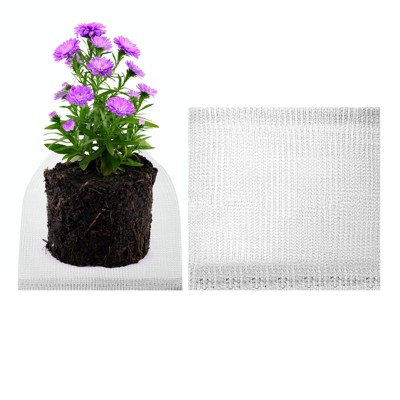 Unique Bargains Plant Root Protector 304 Stainless Steel Durable Reusable Wire Mesh Garden Netting 10 x 9 Inch Black 2 Packs