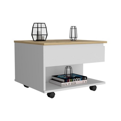 Depot E-Shop Lift Top Coffee Table, Casters, One Shelf