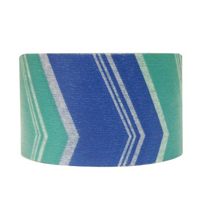 Wrapables Block Motif Japanese Washi Masking Tape, Blue & Teal Arrow