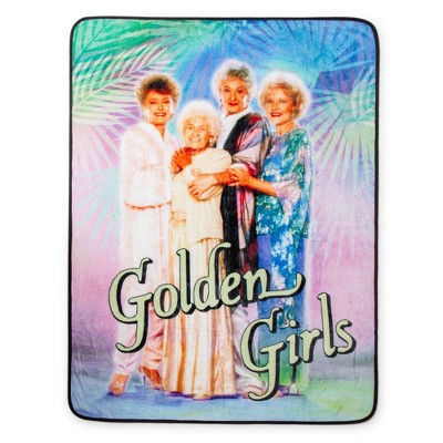 Silver Buffalo The Golden Girls Raschel Fleece Throw Fleece Blanket | 45 x 60 Inches