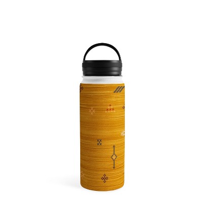 Becky Bailey Cactus Silk In Gold Water Bottle - Society6