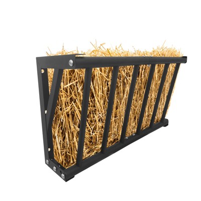 Wall Mount Hay Rack,Long Livestock Hay Feeder with 16 Gallon Capacity, Carbon Steel Hay Feeder for Goats,Horses,Cattle and Other Livestock