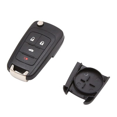 Unique Bargains 4 Button Folding Uncut Key Fob Remote Case Shell Replacement for Chevrolet Cruze