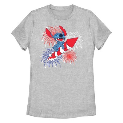 Women's Lilo & Stitch Firework Rocket Ride for Stitch T-Shirt