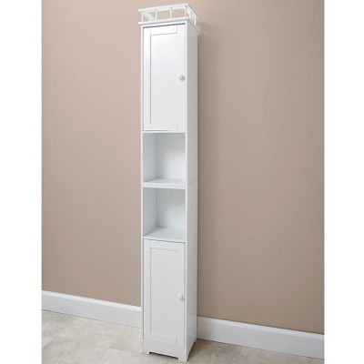 The Lakeside Collection Slim Bathroom Storage Cabinet - Space Saving Organizer