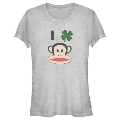 Junior's Women Paul Frank St. Patrick's Day Four-Leaf Clover Julius T-Shirt