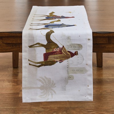 Split P Away In A Manger Table Runner 13" X 36"