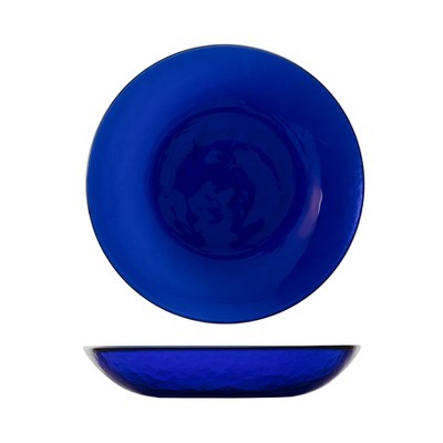 4pk 8.6" Los Cabos 25oz Coupe Entree Bowls Cobalt: Glass Pasta Bowls, Dishwasher-Safe, Service for 4 - Fortessa Tableware Solutions