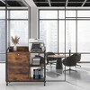 34.6''W 2-Drawer Mobile File Cabinet With Outlet - 3 of 4