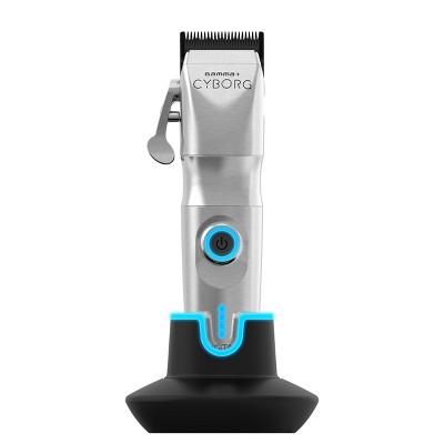 GAMMA+ Cyborg Professional Metal Hair Clipper with Digital Brushless Motor and Left or Right Lever