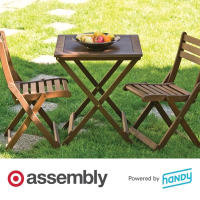 Folding Table Assembly powered by Handy