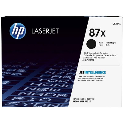 HP 87X High Yield Black Original LaserJet Toner Cartridge, ~18,000  pages,
