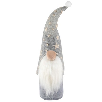 Northlight Gnome with Knitted Star Pattern Hat Christmas Figure - 17"