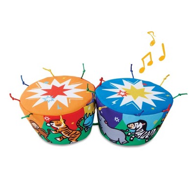 Melissa & Doug K's Kids Bongo Drums Soft Musical Instrument