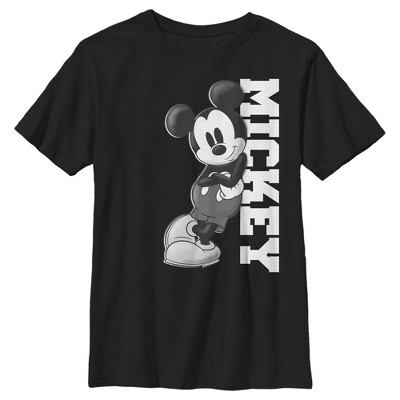 Boys' Husky Mickey & Friends Black and White Mickey Mouse