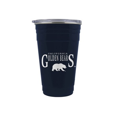 NCAA Cal Golden Bears Tailgater Tumbler - 22oz: Stainless Steel, Acrylic Lid