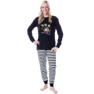 Beetlejuice Movie Film Chibi Lydia Deetz Adult Unisex Sleep Pajama Set Black
