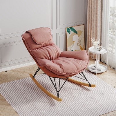 NicBex Accent Chair Rocking Chair Leisure Sofa Chair with Detachable Seat Cushion Glider Rocking Chair for Living Room, Bedroom