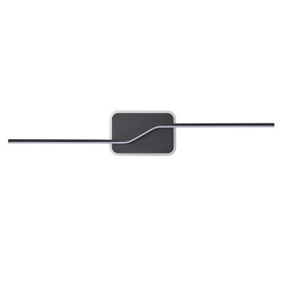 Modern Black LED Bathroom Vanity Light,  Linear Wall Sconce Bar Dimmable Fixture