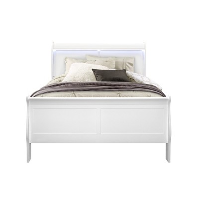Full Size Platform Bed with Headboard for Bedroom