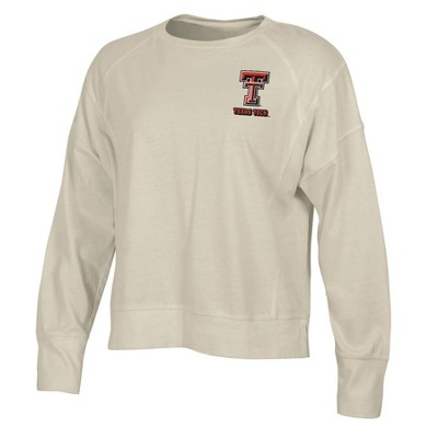 NCAA Texas Tech Red Raiders Women's Long Sleeve Cream T-Shirt