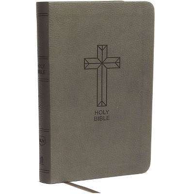 NKJV, Value Thinline Bible, Compact, Imitation Leather, Black, Red Letter Edition - by  Thomas Nelson (Leather Bound)