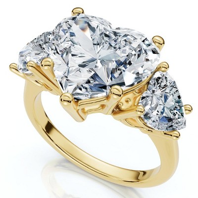 Pompeii3 Certified 5Ct Heart Shape Diamond Engagement Ring 14k Gold or Platinum Lab Created - Size 5.5