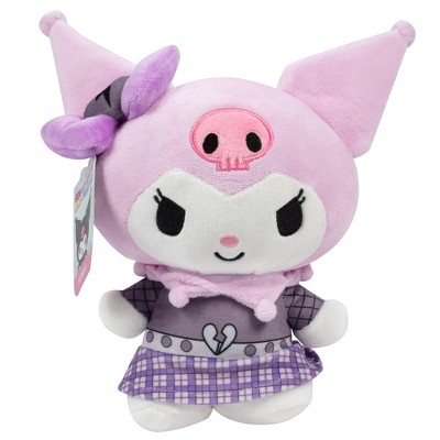Kuromi Punk Emo Plush, Hello Kitty and Friends Series 2 - Officially Licensed Sanrio Jazwares Stuffed Animal - Gift for Kids, Girls, Boys & Fans, 6+