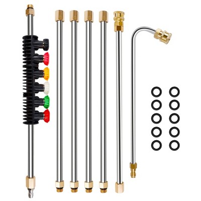 Twinkle Star Pressure Washer Extension Wand Set 8.5 ft with 6 Quick Connect Nozzle Tips
