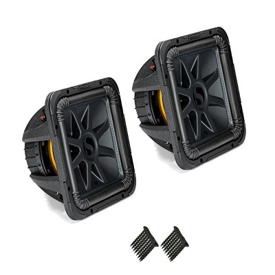 Kicker 44L7S124 Solobaric L7 12" Subwoofers Bundle - Dual 4-Ohm Voice Coils for wiring to a 1-ohm monoblock amplifier