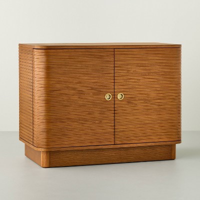 Grooved Mid-Century Decorative Storage Cabinet - Hearth & Hand™ with Magnolia