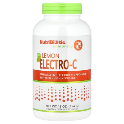 NutriBiotic Immunity, Lemon Electro-C Powder, 16 oz (454 g)