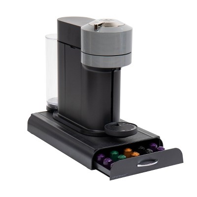 Mind Reader Nespresso Compatible Capsule Drawer Black: Coffee Pod Holder & Espresso Accessories, Metal & Plastic