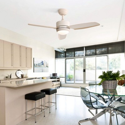 HOMLUX 46" Ceiling Fan with Light & Remote Control & Timer Quiet Fan for Kitchen