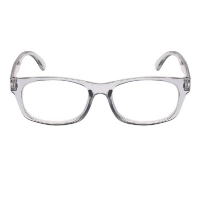 ICU Eyewear Glendale Reading Glasses - Lg. Rect. Xtal Gray